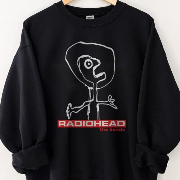 Retro 90s Radiohead The Bends Sweatshirt, Radiohead Band Unisex Tour Concert Tee - Picture 2 of 4